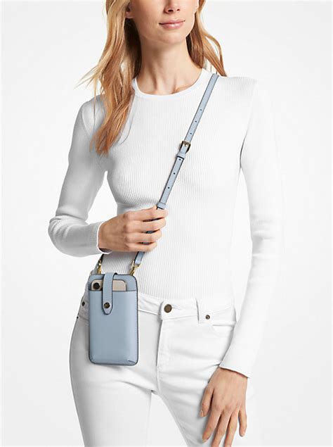 michael kors outlet saffiano leather smartphone crossbody bag|Michael Kors saffiano leather crossbody.